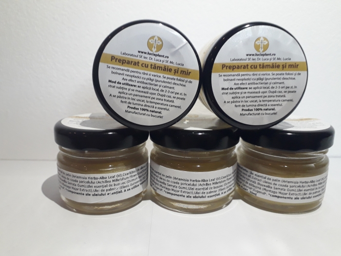 Cremă cu tămâie și mir